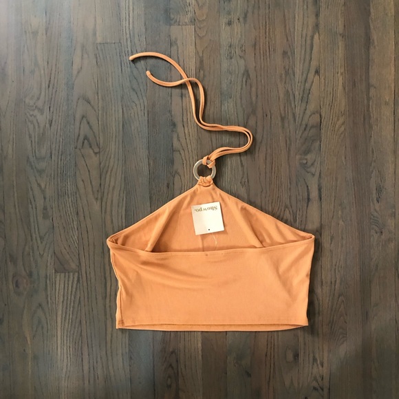 SHOWPO GRAZIELLA RING HALTER NECK TOP IN SHERBET - Picture 11 of 12